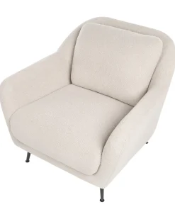 Discount Komplet wypoczynkowy dla 3 osób EIBY Boucle Beżowy Sofy Tapicerowane|Kolekcje Sof
