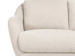 Discount Komplet wypoczynkowy dla 3 osób EIBY Boucle Beżowy Sofy Tapicerowane|Kolekcje Sof