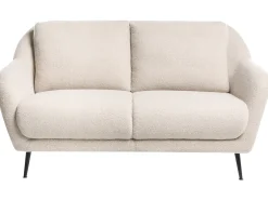 Discount Komplet wypoczynkowy dla 3 osób EIBY Boucle Beżowy Sofy Tapicerowane|Kolekcje Sof
