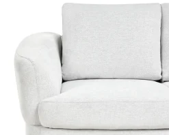 Discount Komplet wypoczynkowy dla 3 osób KJAER Złamana biel Sofy Tapicerowane|Kolekcje Sof