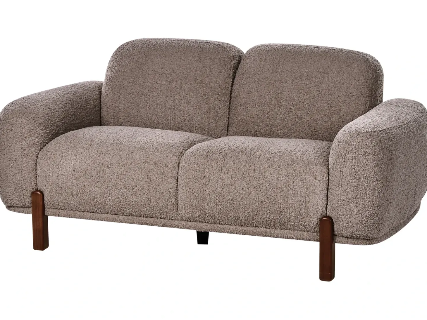 Outlet Komplet wypoczynkowy dla 4 osób ODNES Boucle Beżowoszary Sofy Tapicerowane|Kolekcje Sof