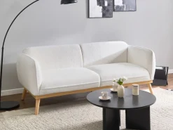 Best Komplet wypoczynkowy dla 5 osób LJUNG Boucle Biały Sofy Tapicerowane|Kolekcje Sof