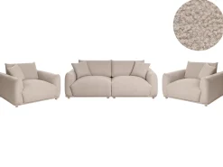 Outlet Komplet wypoczynkowy dla 5 osób JUBEK Boucle Sofy Tapicerowane|Kolekcje Sof