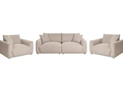 Outlet Komplet wypoczynkowy dla 5 osób JUBEK Boucle Sofy Tapicerowane|Kolekcje Sof