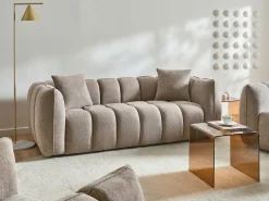 Discount Komplet wypoczynkowy dla 5 osób NESS Beżowoszary Sofy Tapicerowane|Wszystkie Sofy