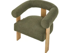 Discount Komplet wypoczynkowy ILBRO Boucle Zielony/ jasny brąz Sofy Tapicerowane|Kolekcje Sof