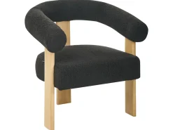 Outlet Komplet wypoczynkowy ILBRO Boucle Czarny/ jasny brąz Sofy Tapicerowane|Kolekcje Sof