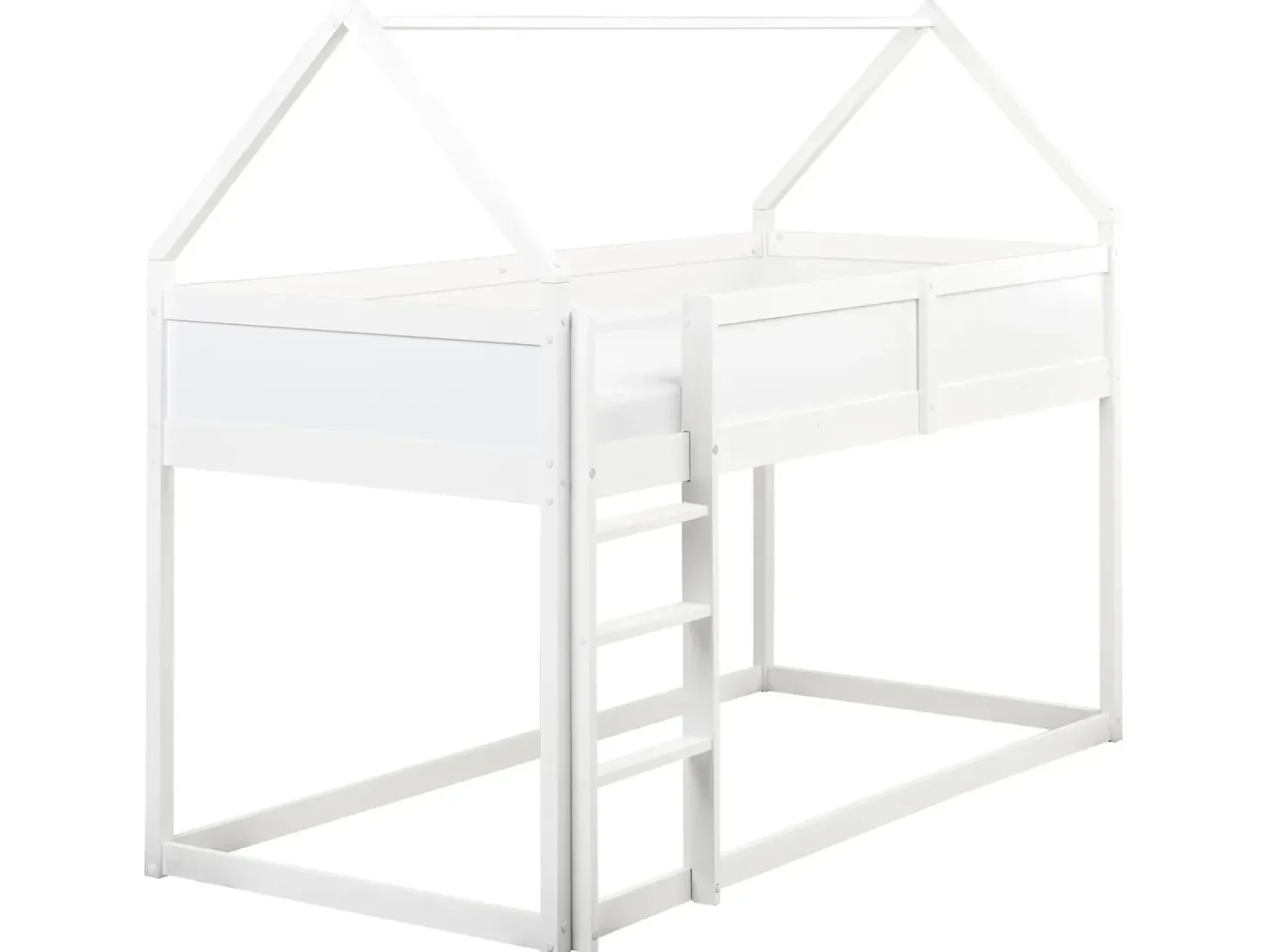 Best Łóżko na antresoli Domek Drewno sosnowe DIENNE 90 x 200 cm Dzieci Łóżka Piętrowe|Łóżka Drewniane