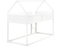 Best Łóżko na antresoli Domek Drewno sosnowe DIENNE 90 x 200 cm Dzieci Łóżka Piętrowe|Łóżka Drewniane