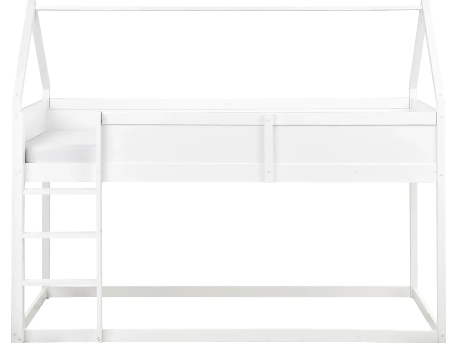 Best Łóżko na antresoli Domek Drewno sosnowe DIENNE 90 x 200 cm Dzieci Łóżka Piętrowe|Łóżka Drewniane