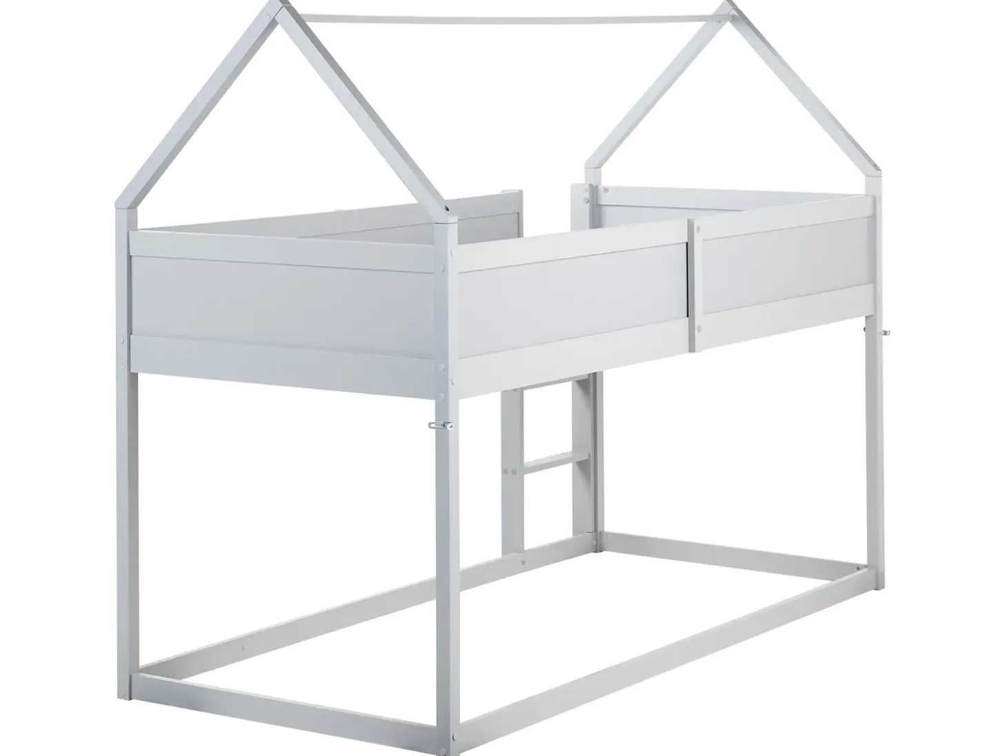 Hot Łóżko na antresoli Domek Drewno sosnowe DIENNE 90 x 200 cm Dzieci Łóżka Piętrowe|Łóżka Drewniane