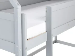Hot Łóżko na antresoli Domek Drewno sosnowe DIENNE 90 x 200 cm Dzieci Łóżka Piętrowe|Łóżka Drewniane