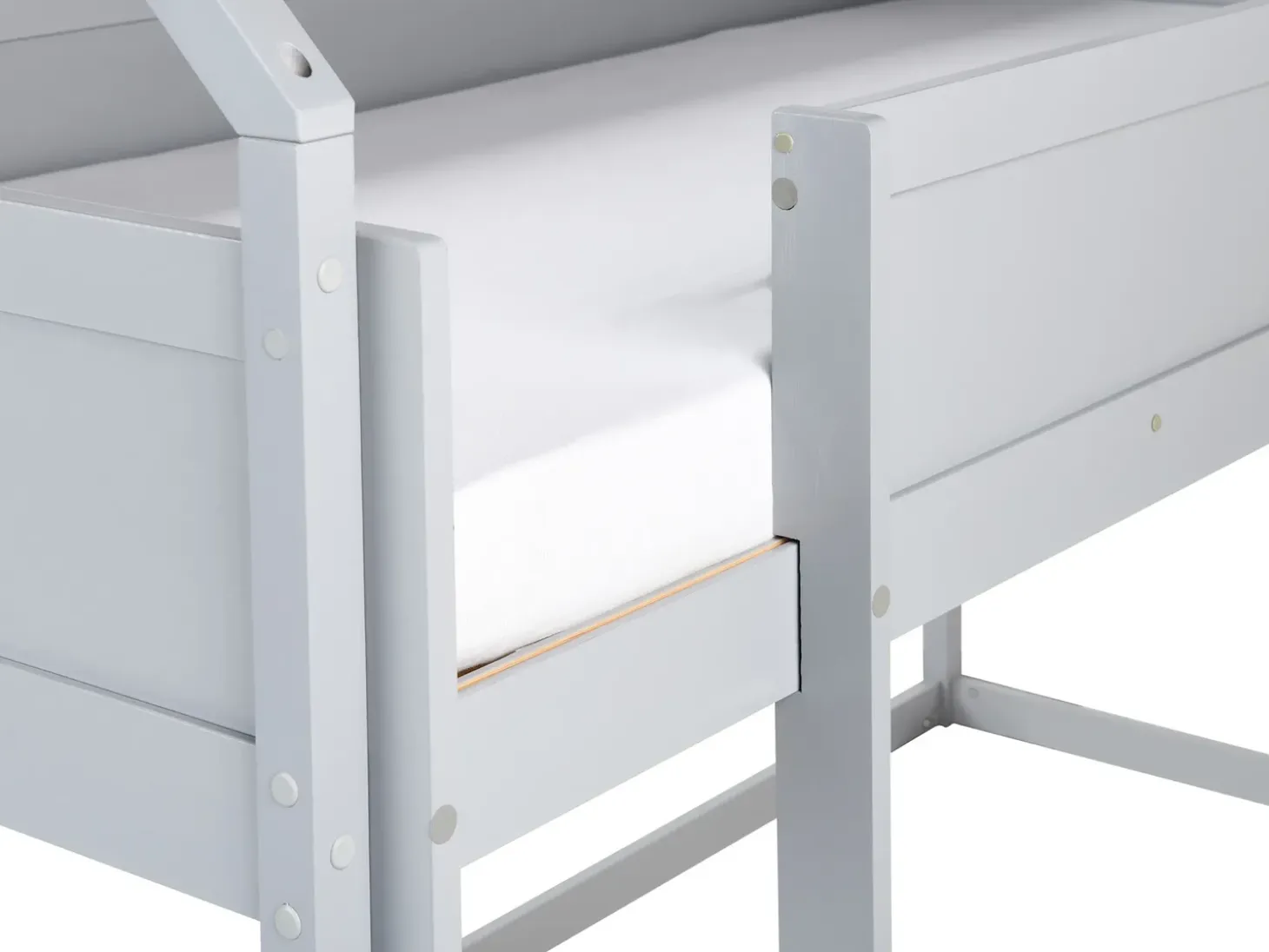 Hot Łóżko na antresoli Domek Drewno sosnowe DIENNE 90 x 200 cm Dzieci Łóżka Piętrowe|Łóżka Drewniane