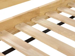 Łóżko na antresoli Drewno PEIPIN 90 x 200 cm Jasno Dzieci Łóżka Piętrowe|Łóżka Drewniane