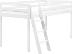 Clearance Łóżko na antresoli Drewno sosnowe ASCOUX 90 x 200 cm Dzieci Łóżka Piętrowe|Łóżka Drewniane