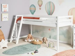 Clearance Łóżko na antresoli Drewno sosnowe ASCOUX 90 x 200 cm Dzieci Łóżka Piętrowe|Łóżka Drewniane
