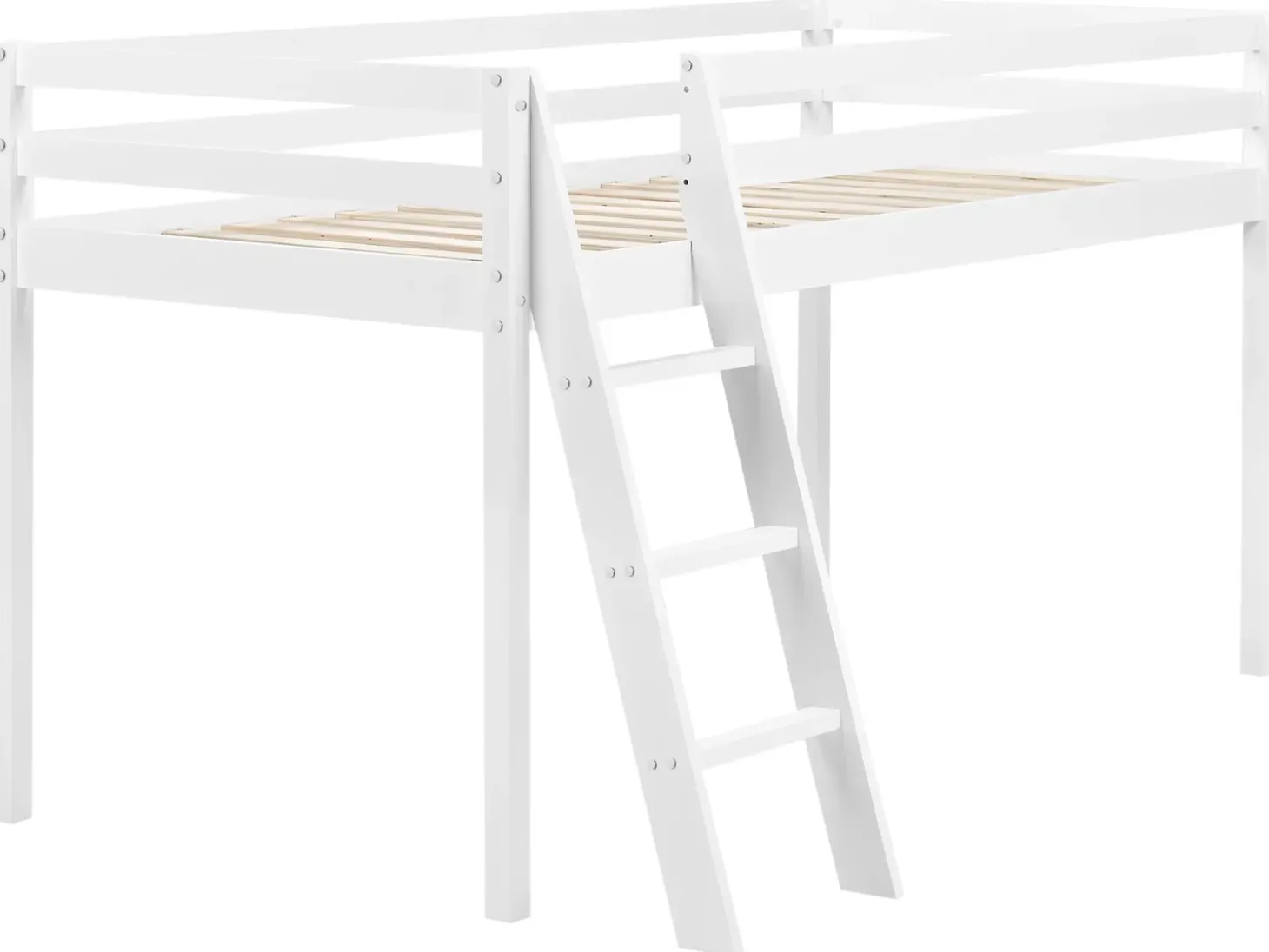 Clearance Łóżko na antresoli Drewno sosnowe ASCOUX 90 x 200 cm Dzieci Łóżka Piętrowe|Łóżka Drewniane
