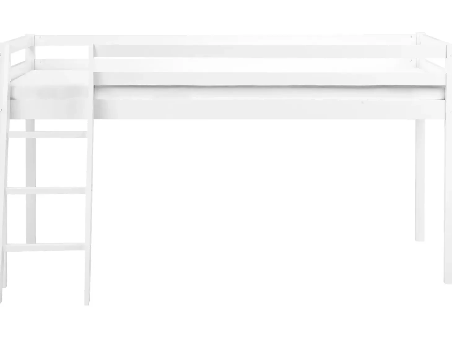 Clearance Łóżko na antresoli Drewno sosnowe ASCOUX 90 x 200 cm Dzieci Łóżka Piętrowe|Łóżka Drewniane