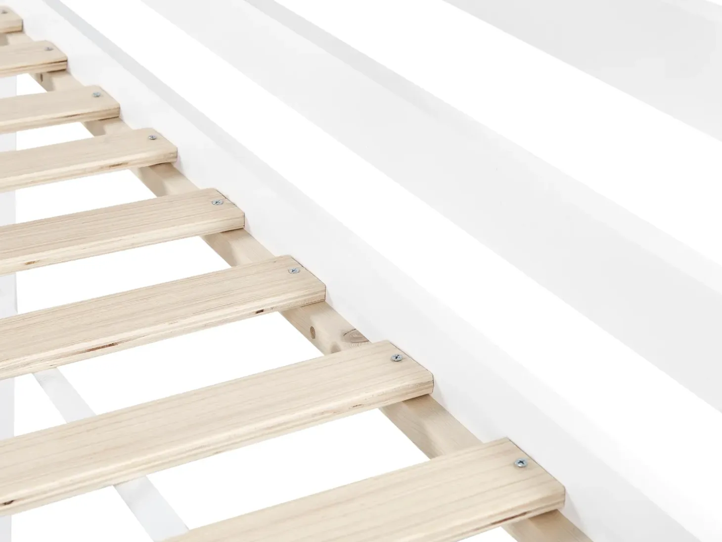 Clearance Łóżko na antresoli Drewno sosnowe ASCOUX 90 x 200 cm Dzieci Łóżka Piętrowe|Łóżka Drewniane