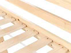 Online Łóżko na antresoli Drewno sosnowe STAPLE 90 x 200 cm Ze zjeżdżalnią Jasno Dzieci Łóżka Piętrowe|Łóżka Drewniane