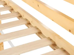 Outlet Łóżko na antresoli z biurkiem Drewno sosnowe LOURY 90 x 200 cm Jasno Dzieci Łóżka Drewniane|Wszystkie Meble I Akcesoria Dziecięce