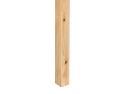 Clearance Łóżko na antresoli z biurkiem Drewno sosnowe FOUCAMONT 90 x 200 cm Jasnobrązowy Dzieci Łóżka Piętrowe|Łóżka Drewniane