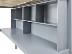 Discount Łóżko na antresoli z biurkiem Drewno sosnowe FOUCAMONT 90 x 200 cm Dzieci Łóżka Piętrowe|Łóżka Drewniane