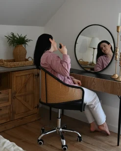 Best BLYTHE Jesion naturalny Czarny Konsole|Wszystkie Stoły