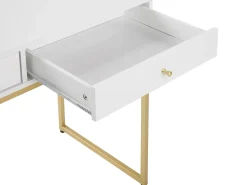 Clearance Konsola DAPHNE Biały/ złoty 100 cm 48 cm z szufladami Dzieci Wszystkie Biurka|Biurka Domowe
