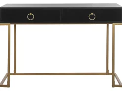 Hot Konsola WESTPORT Czarny/ złoty 115 cm 50 cm z szufladami Dzieci Wszystkie Biurka|Biurka Domowe