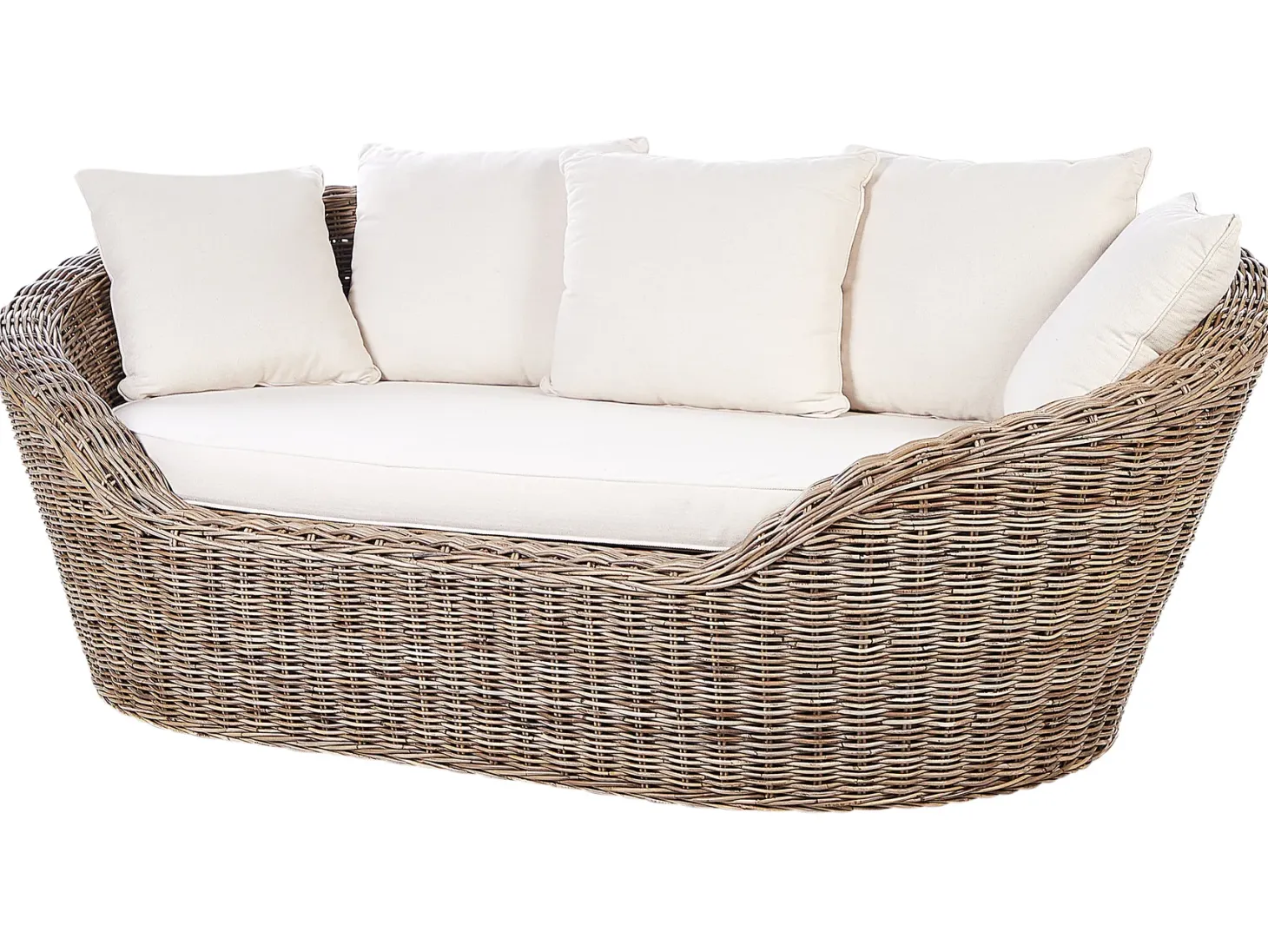 Łóżko ogrodowe CAVO Rattan Naturalny