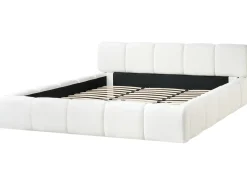 Clearance Łóżko ORVILLE 180 x 200 cm Złamana biel Łóżka Tapicerowane|Łóżka Podwójne