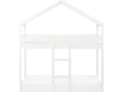 Sale Łóżko piętrowe Domek Drewno sosnowe LABATUT 90 x 200 cm Dzieci Łóżka Piętrowe|Łóżka Drewniane