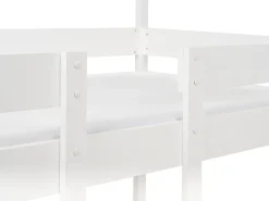 Sale Łóżko piętrowe Domek Drewno sosnowe LABATUT 90 x 200 cm Dzieci Łóżka Piętrowe|Łóżka Drewniane