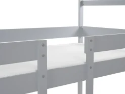 Online Łóżko piętrowe Domek Drewno sosnowe LABATUT 90 x 200 cm Dzieci Łóżka Piętrowe|Łóżka Drewniane