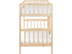 Sale Łóżko piętrowe Drewno sosnowe REVIN 90 x 200 cm Jasno Dzieci Łóżka Piętrowe|Łóżka Drewniane
