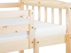 Sale Łóżko piętrowe Drewno sosnowe REVIN 90 x 200 cm Jasno Dzieci Łóżka Piętrowe|Łóżka Drewniane