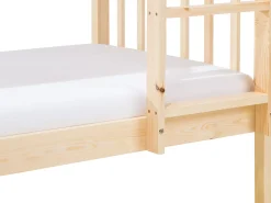 Sale Łóżko piętrowe Drewno sosnowe REVIN 90 x 200 cm Jasno Dzieci Łóżka Piętrowe|Łóżka Drewniane
