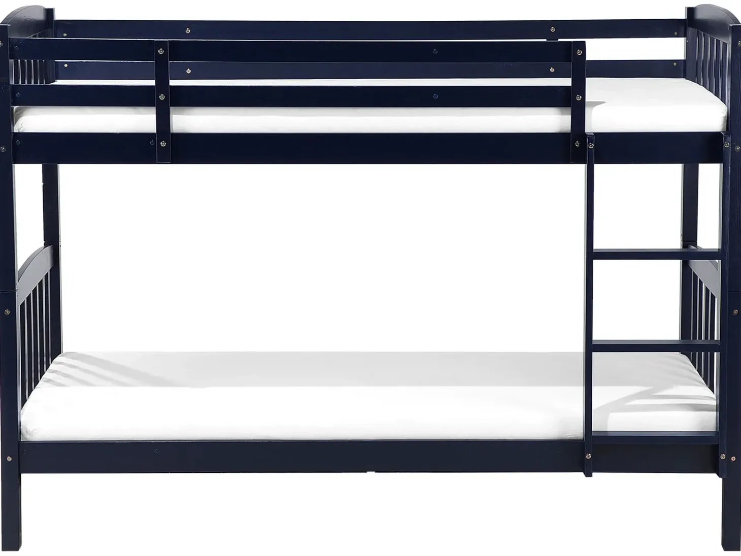 Online Drewno sosnowe REVIN 90 x 200 cm Granatowy Dzieci Łóżka Piętrowe|Łóżka Drewniane
