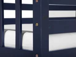 Online Drewno sosnowe REVIN 90 x 200 cm Granatowy Dzieci Łóżka Piętrowe|Łóżka Drewniane