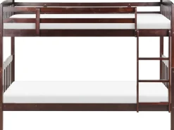 Hot Drewno sosnowe REVIN 90 x 200 cm Ciemno Dzieci Łóżka Piętrowe|Łóżka Drewniane