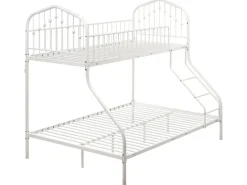Clearance Łóżko piętrowe Metal CHAMONIX 90/140 x 200 cm Dzieci Łóżka Metalowe|Łóżka Piętrowe