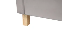 Sale Łóżko piętrowe Welur CHOCQUES 90 x 200 cm Jasnoszary Dzieci Łóżka Piętrowe|Wszystkie Meble I Akcesoria Dziecięce