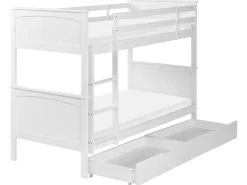 Hot ALBON Drewno sosnowe 90 x 200 cm Dzieci Łóżka Z Pojemnikiem|Łóżka Piętrowe