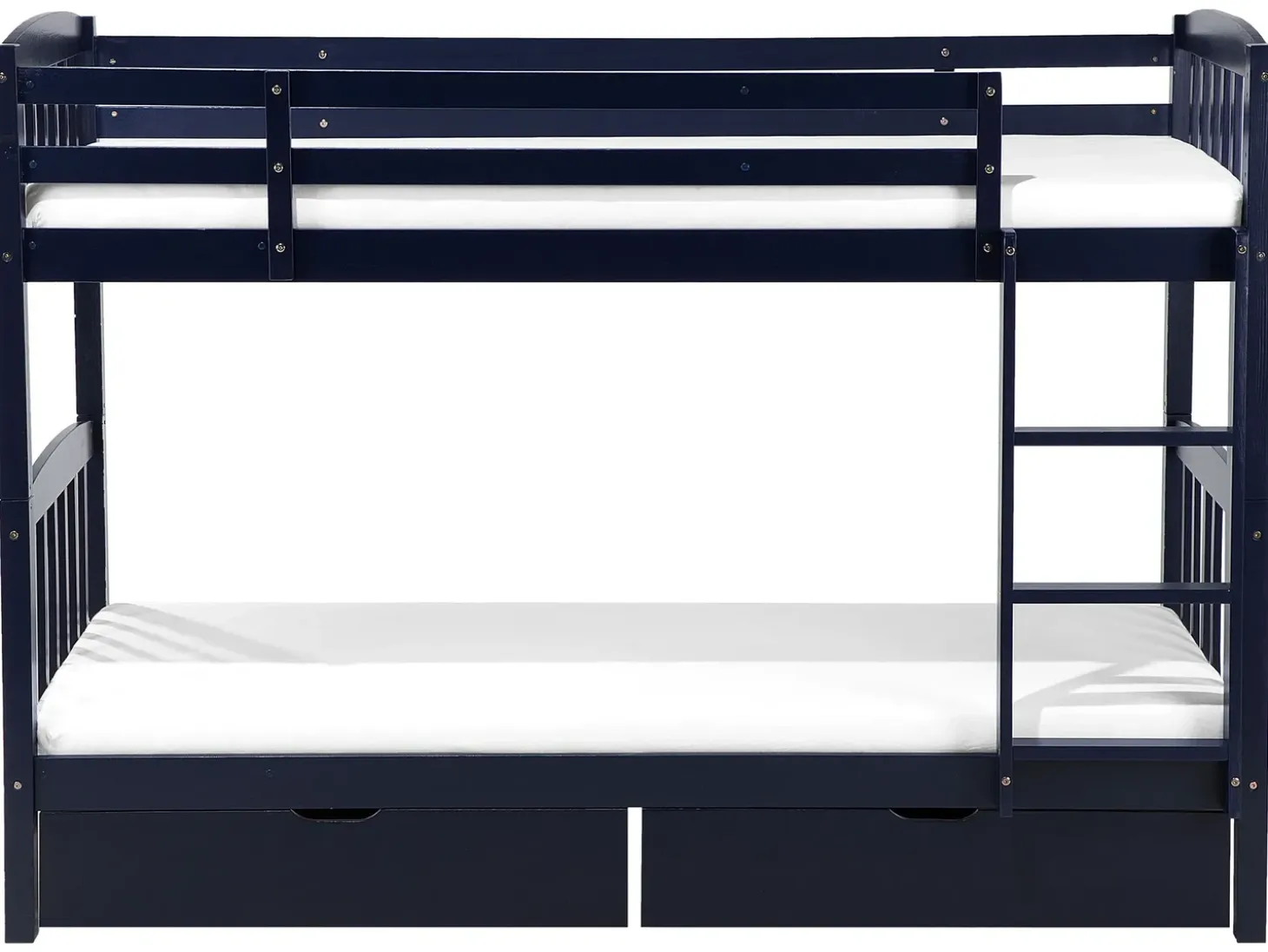Sale REVIN Drewno sosnowe Granatowy 90 x 200 cm Dzieci Łóżka Z Pojemnikiem|Łóżka Piętrowe