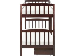 Online REVIN Drewno sosnowe Ciemno 90 x 200 cm Dzieci Łóżka Z Pojemnikiem|Łóżka Piętrowe