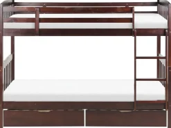 Online REVIN Drewno sosnowe Ciemno 90 x 200 cm Dzieci Łóżka Z Pojemnikiem|Łóżka Piętrowe