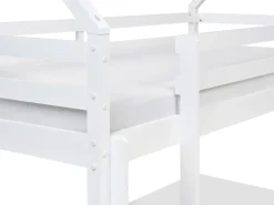 Hot Łóżko piętrowe z szufladami TERNAS Drewno sosnowe Różowy 90 x 200 cm Dzieci Łóżka Z Pojemnikiem|Łóżka Piętrowe