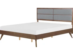 Online Łóżko POISSY 180 x 200 cm Jesion ciemny Łóżka Podwójne|Wszystkie Łóżka