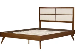 Discount Łóżko POISSY 160 x 200 cm Jesion ciemny Łóżka Podwójne|Wszystkie Łóżka